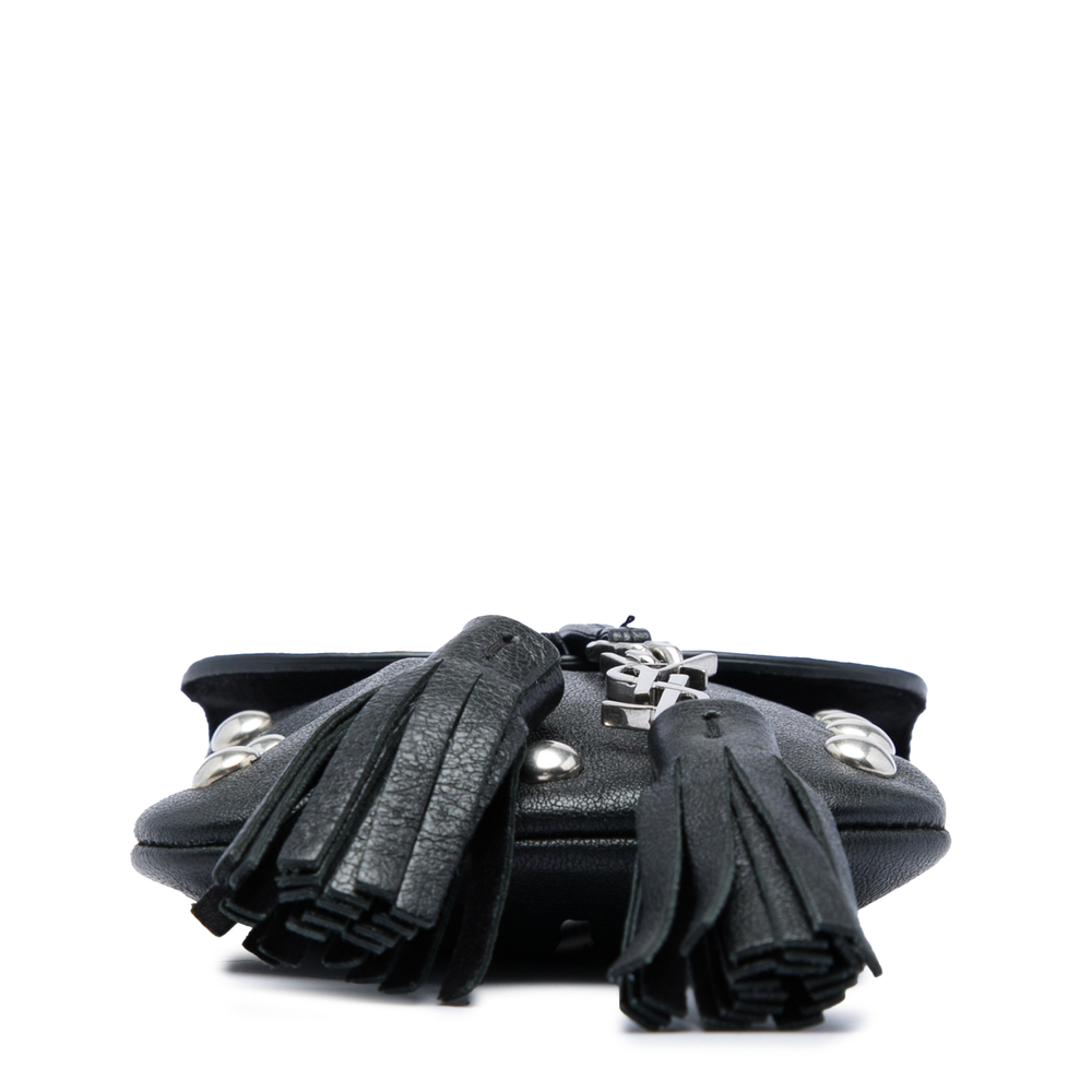 Pre-Loved Saint Laurent Studded Leather Phone Pouch - Picture 3 of 5